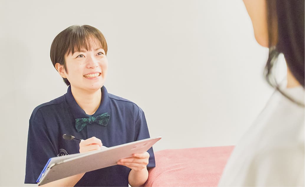 問診している様子